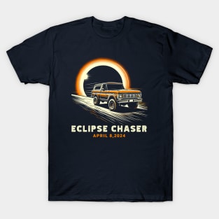 Eclipse Chaser 2024 Total Solar Eclipse Truck Road Trip T-Shirt T-Shirt